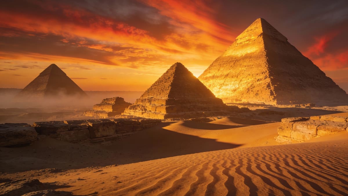 Imagen del puzzle Pirámides en el desierto