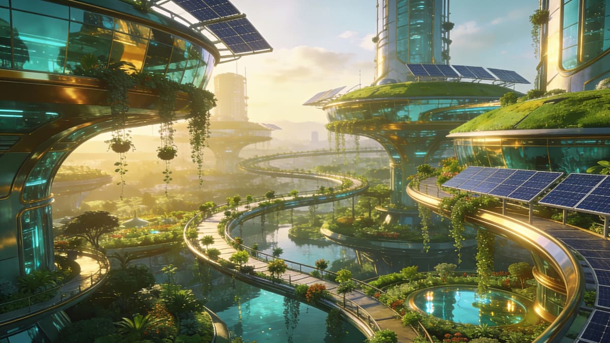 Ciudad verde del futuro